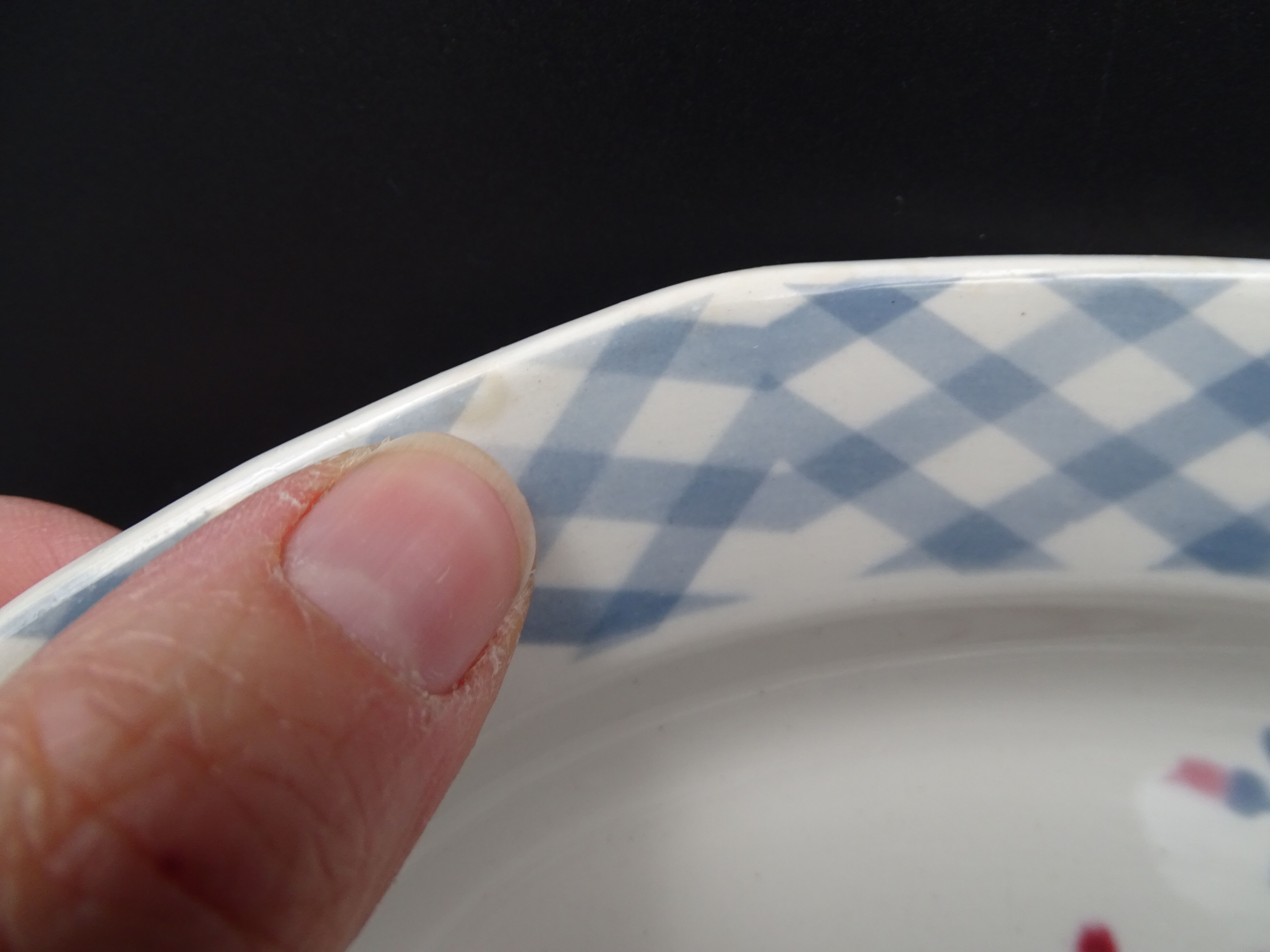 Ravine in earthenware of Sarreguemines Digoin model Bastia 1940