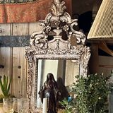 Miroir bois sculpté