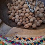 Large antique wooden bowl