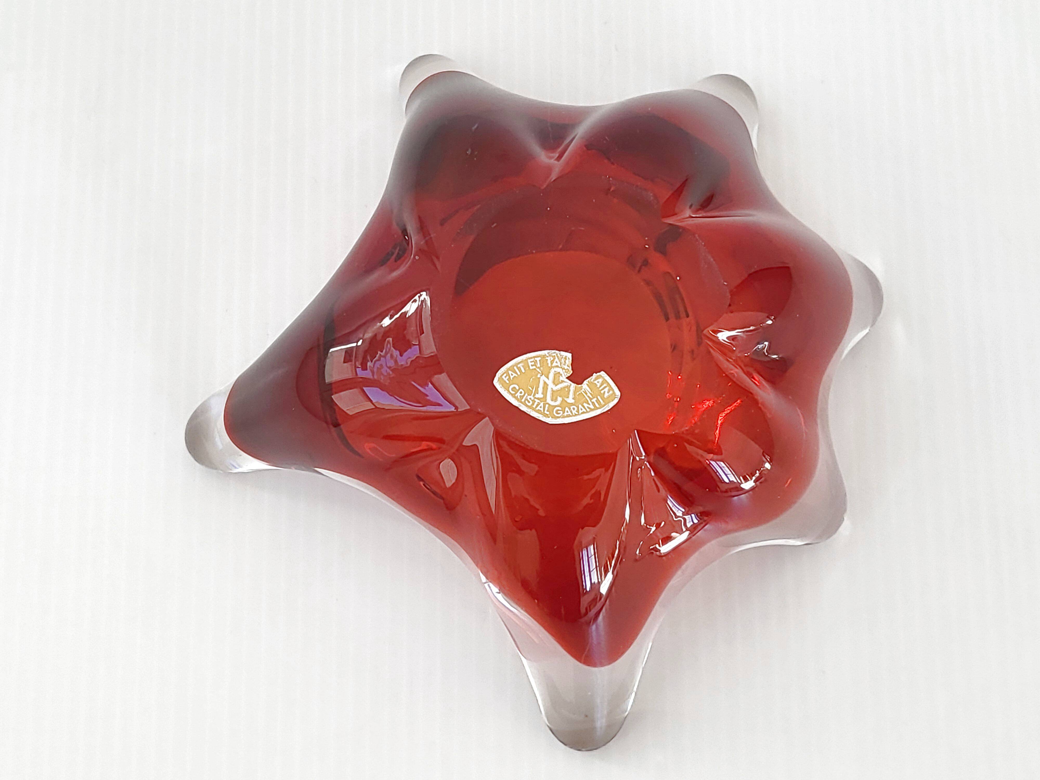 Vintage crystal pocket tray 1960