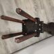 Vintage brutalist brutalist carved wooden chair