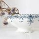 Terre de Fer tureen or salad bowl, Onnaing earthenware, Stella motif, French manufacture