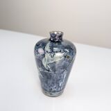 Art Nouveau Vase Herons and Flowers, J.W. Mijnlieff, Holland Utrecht 1900s