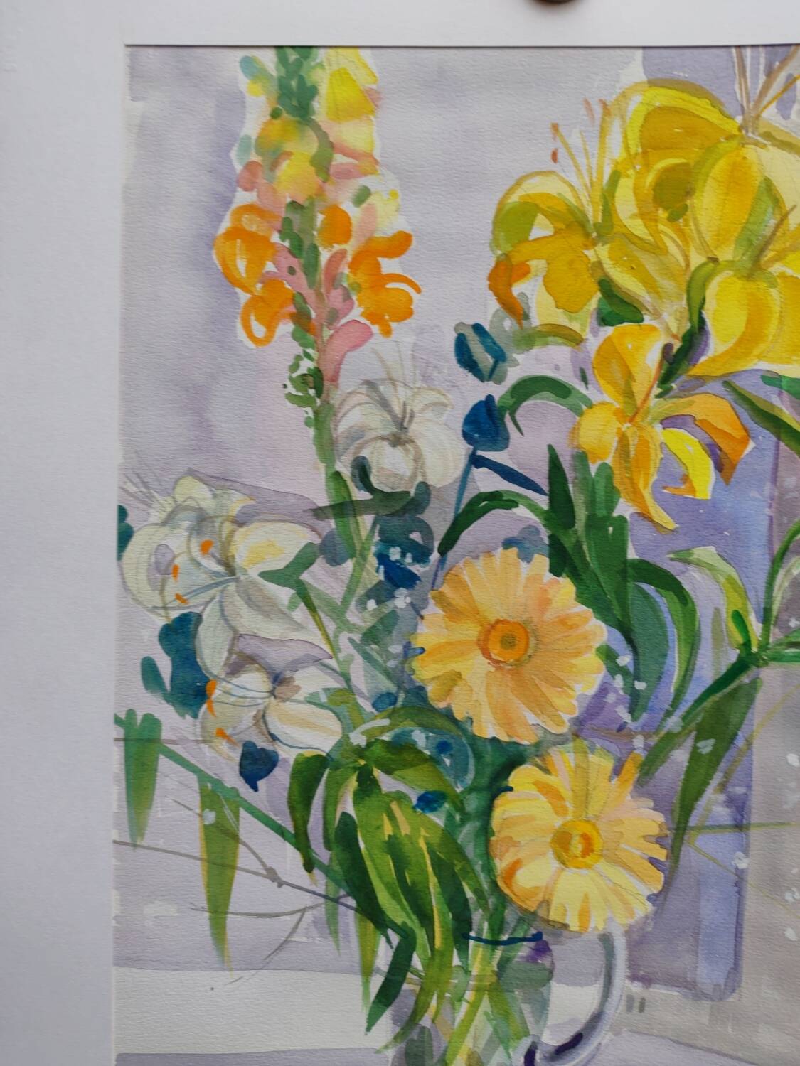 Watercolour by Michel Roubille, 1987.