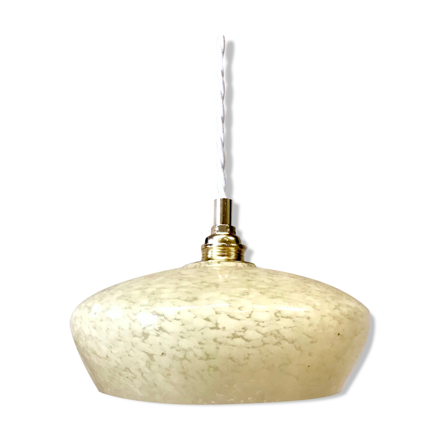 Yellow Clichy glass suspension