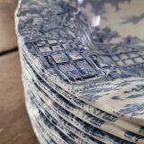 Deep plates "Coaching Days" – Alfred Meakin, Staffordshire