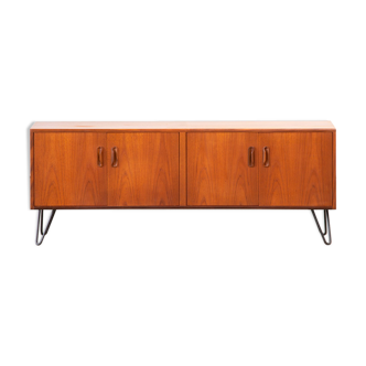 Scandinavian long sideboard in teak, 1960
