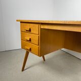 Desk feet compass in oak, 1950