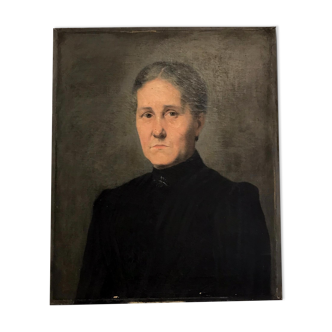 Portrait oil on canvas - h 65cm x w 54cm