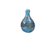 Vintage Italian aqua blue carafe "Fruit Juice", relief glass Casadis Milano