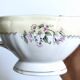 Vintage sauce boat L'Amandinoise model Paola white cream flowers