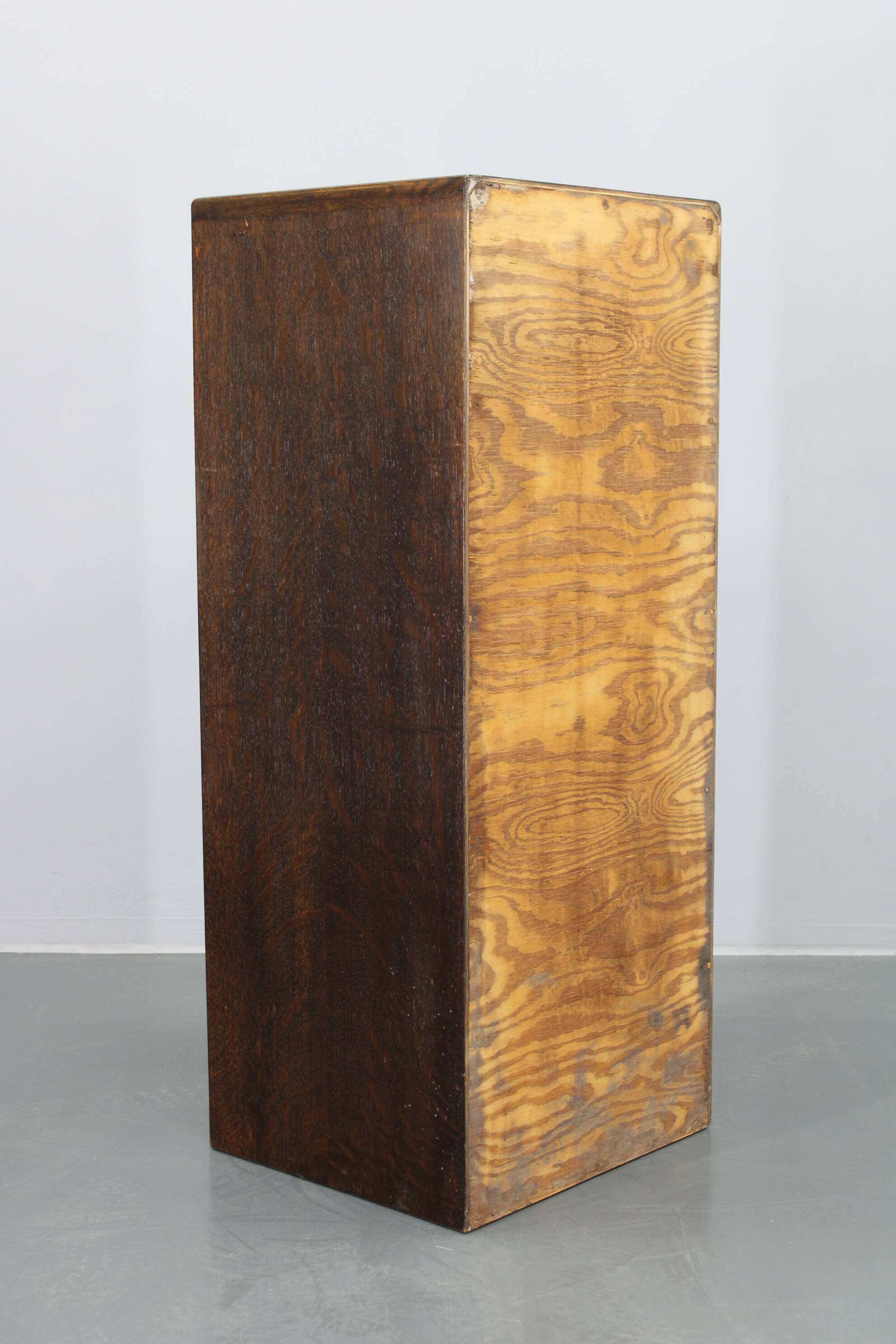 1950s Tambour Office Wooden Cabinet