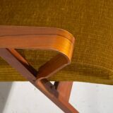 Set of two armchairs and pouf – Mid-century Modern (circa 1950). Three-piece set.