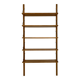 Scandinavian wall-mounted bookcase attributed to Poul Cadovius – 5 wooden shelves