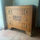 Commode art déco en chêne massif