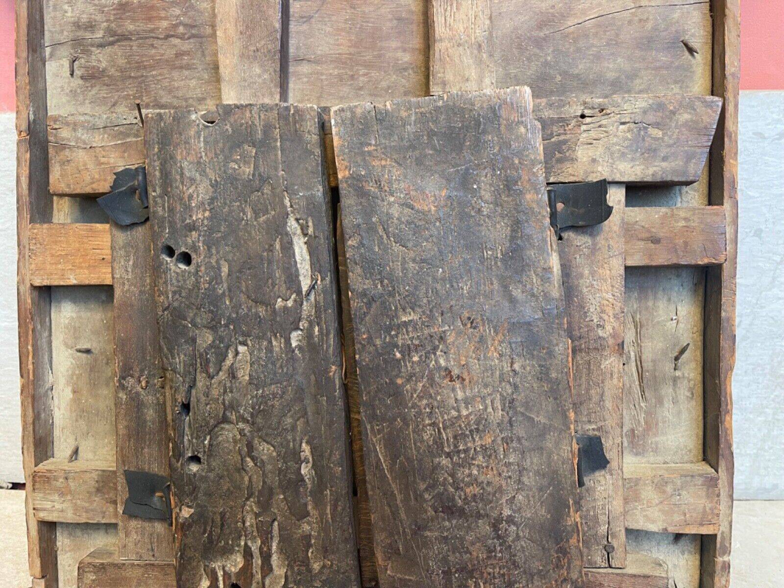 Old Indian window with carved decoration of flowers and foliage 19th century