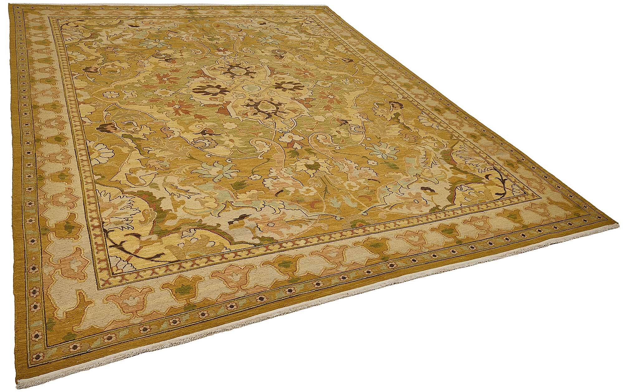 Turkish Handknotted Wool Oushak Rug 267 cm x 341 cm