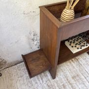 Jardinière années 50 palissandre constructiviste