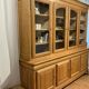 Display cabinet in solid cherry wood
