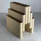 Porte-revues beige blanc cassé par Giotto Stoppino pour Kartell, Italie 1970