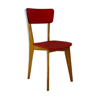 Chaise vintage rouge