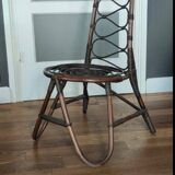 Mid century bamboo chair dirk van sliedrecht