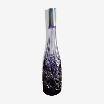 Carafe cristal Baccarat  modèle Lagny violet signée