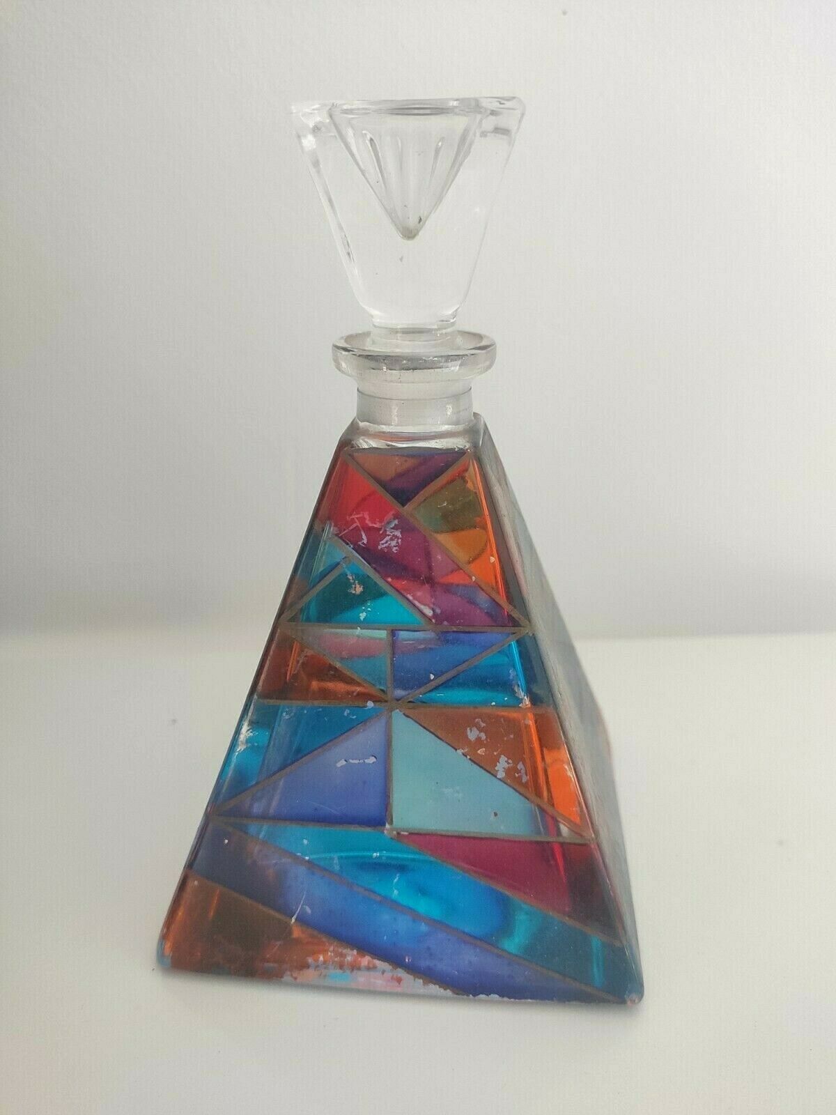 Colorful glass bottle