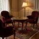 Table basse années 1940 cannage rotin colonial