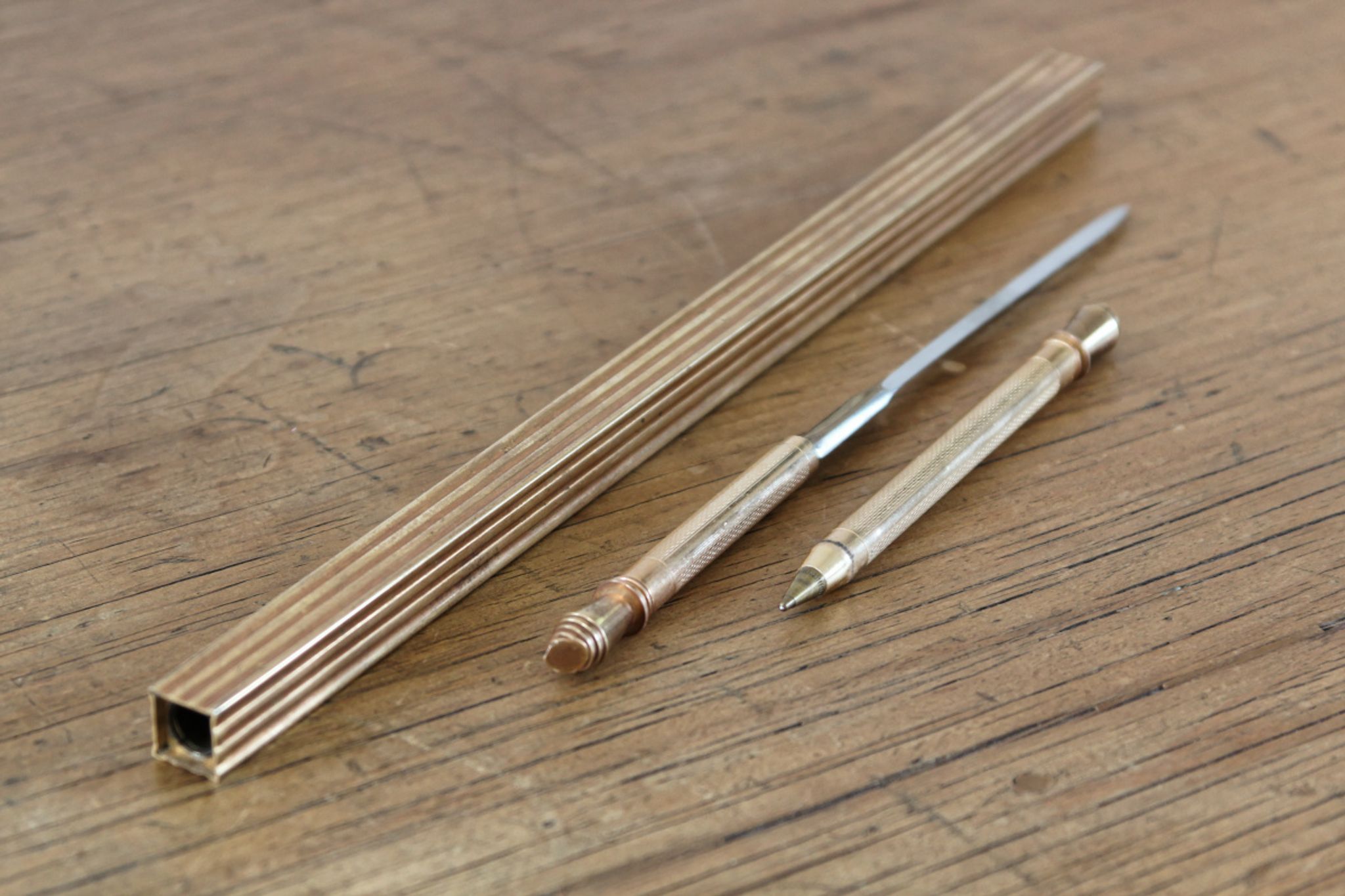 Gold Plated Ruler - Gold Starry