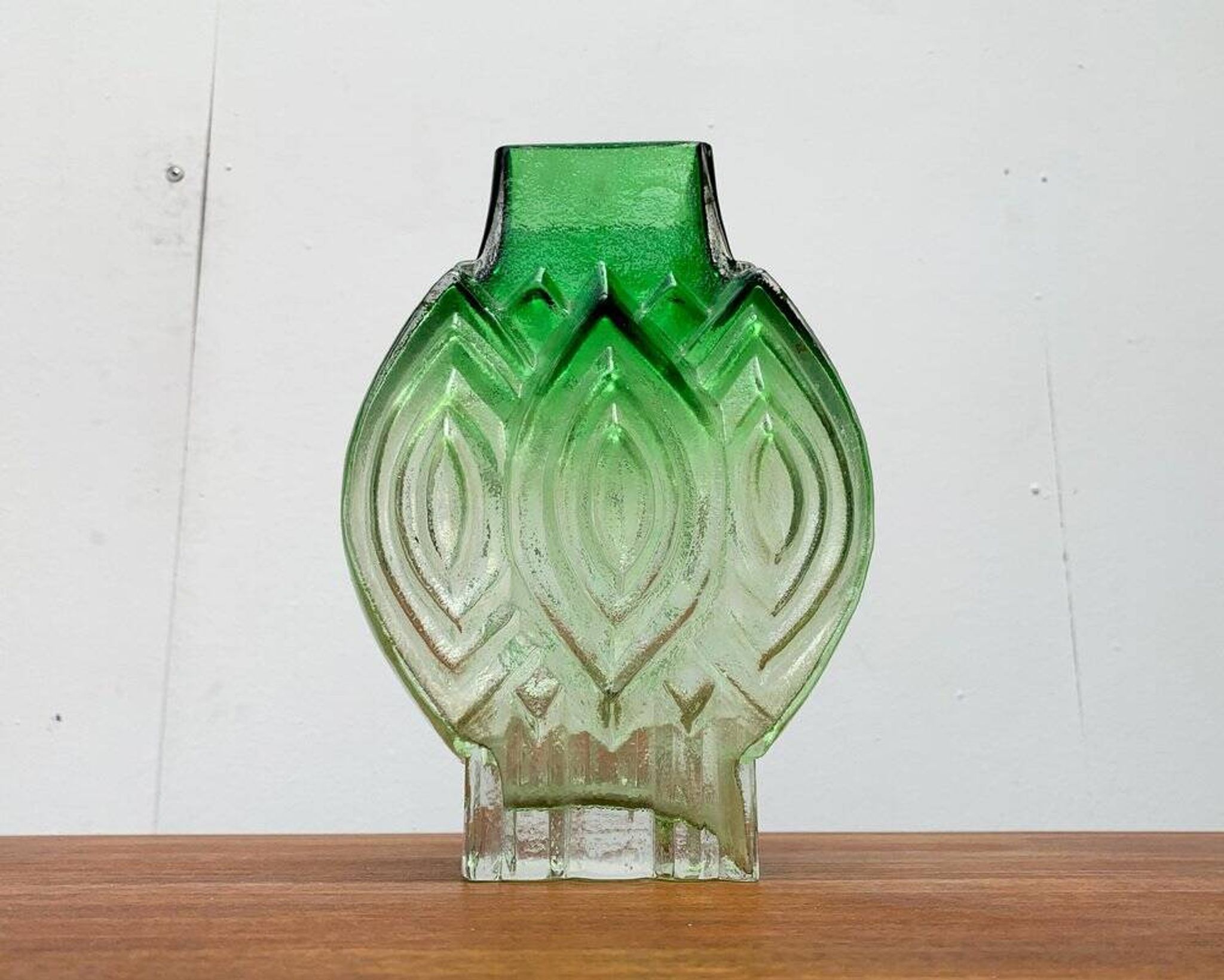 Vintage Finnish glass vase by Kaj Blomqvist for Kumela