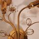 Set Hollywood Regency Wandlampe vergoldet Messing Swarovski-Kristalle Palwa