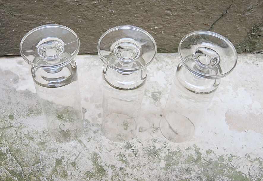 7 ancient champagne flutes luminarc transparent