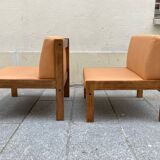 Pair of Baumann low chairs