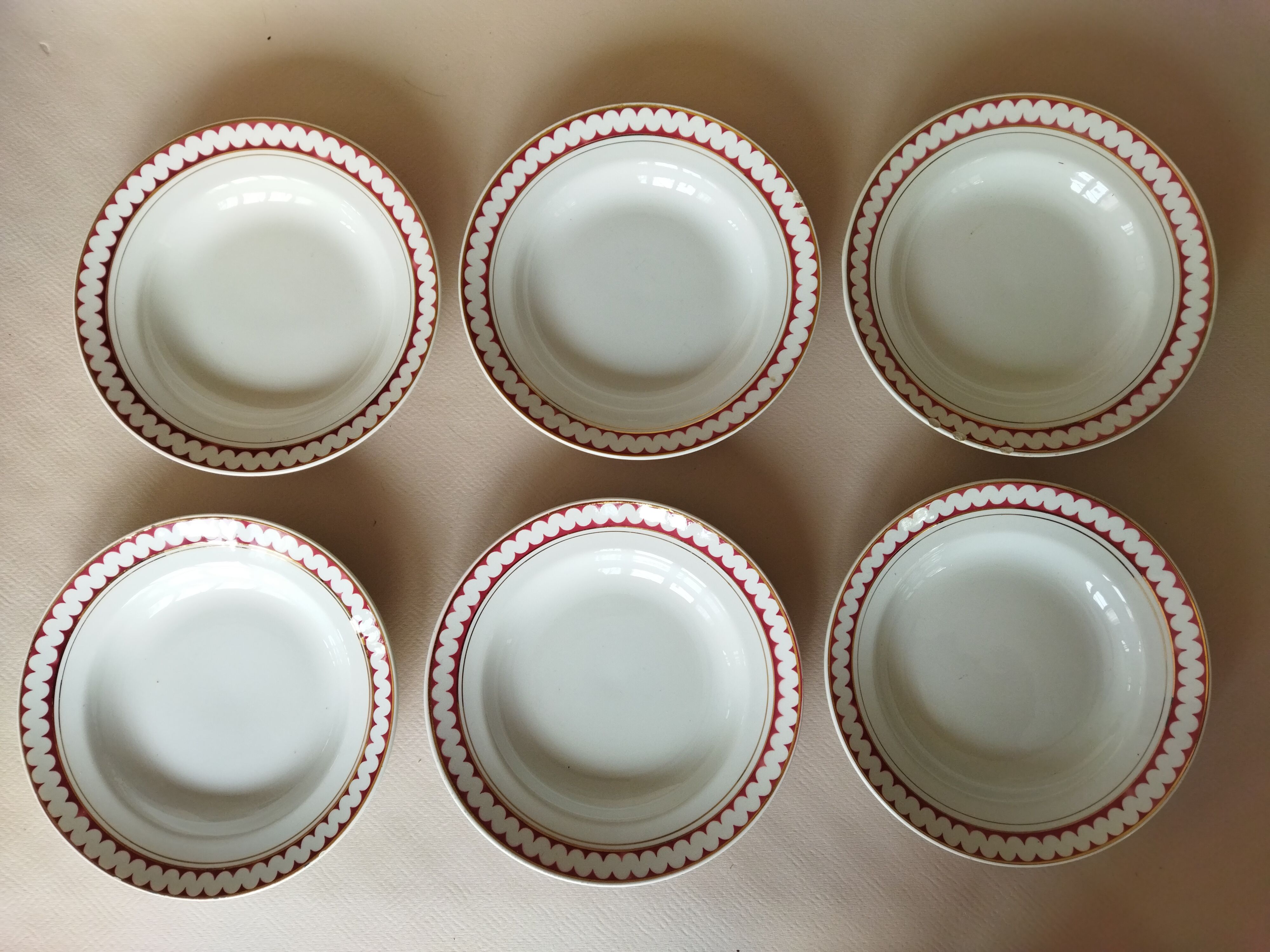 12 K&G Lunéville soup plates, Madrigal model
