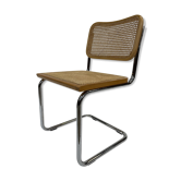 Chaise design Cesca modèle b32 en chrome