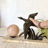 Large Art Deco bird lamp, H27 cm