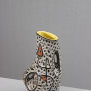 Marius Bessone in Vallauris large free-form vase with abstract decoration 1950s
