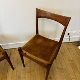Set of 2 Danish chairs 1960 in teak and beech