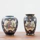 Antique Japanese porcelain vases, Meiji period, 19th century, oriental porcelain art, in