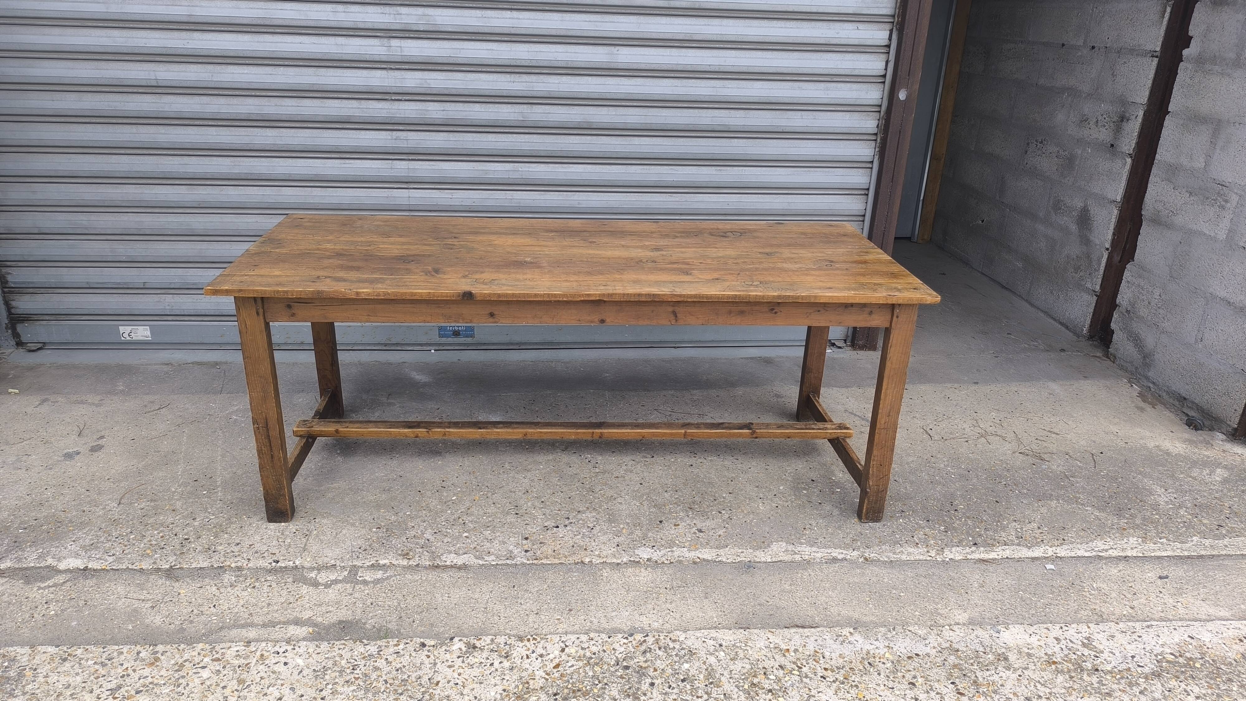 1950s Swedish Pine Farmhouse Table