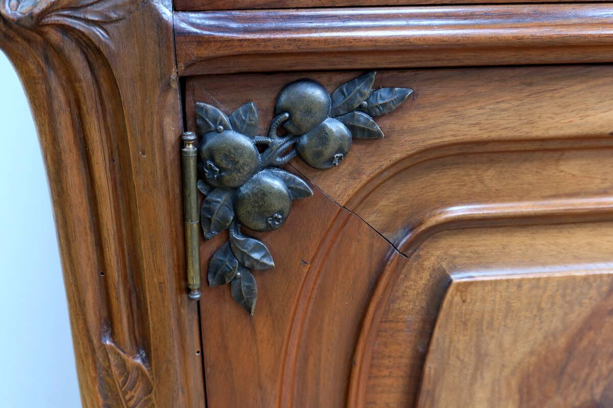 Walnut Sideboard, Art Nouveau – 1900