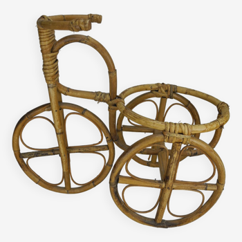 old plant holder bicycle rattan