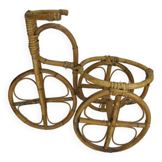 old plant holder bicycle rattan