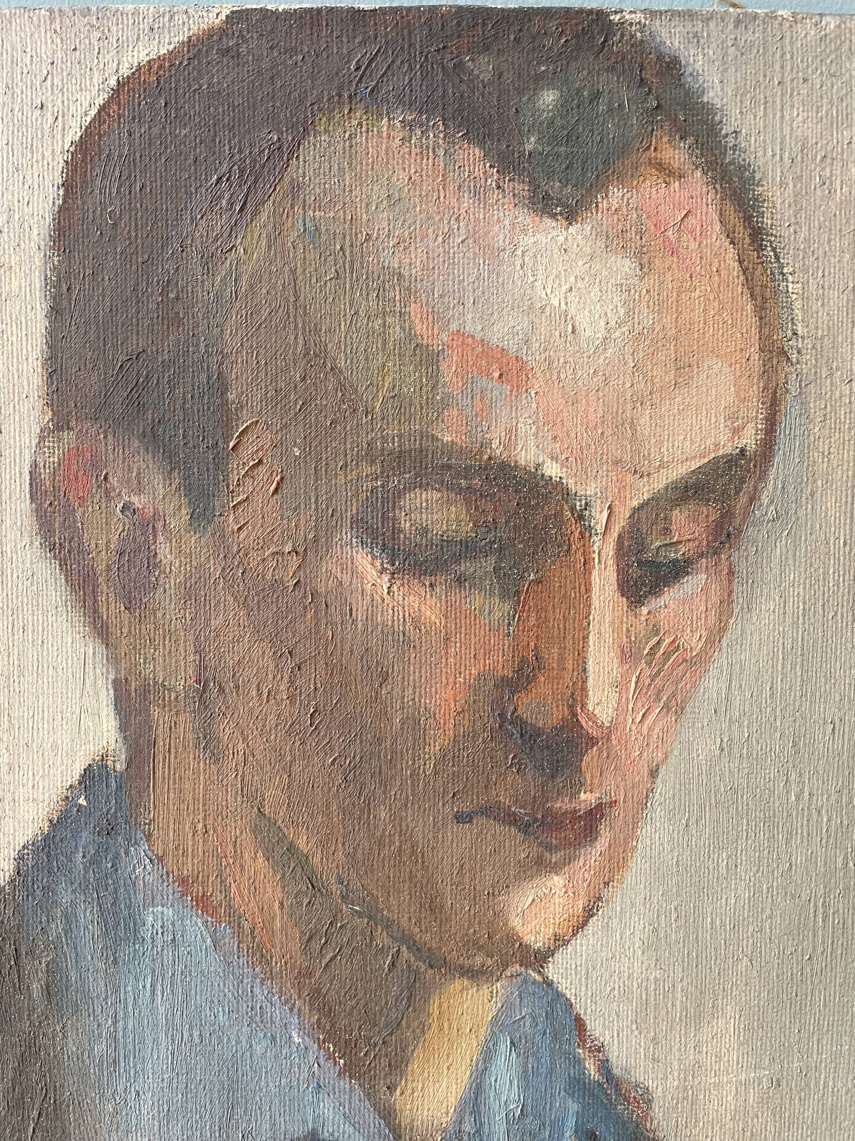 Old portrait painting