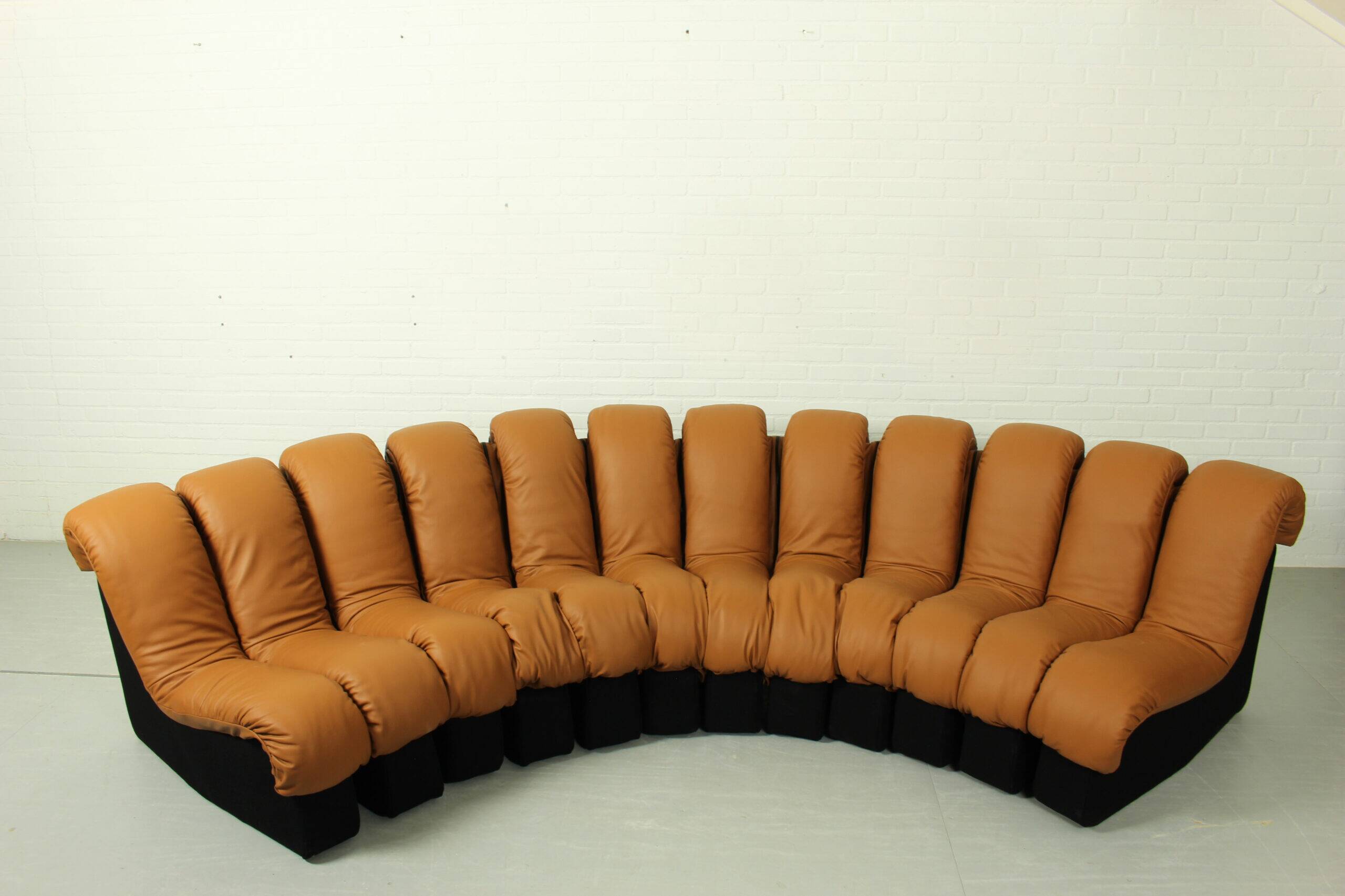 DS-600 'Non Stop' sofa by Eleonore Peduzzi Riva for De Sede with 12 elements, Switzerland 1970s