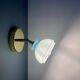Vintage blue opaline lampshade wall lamp
