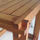 Solid wood side table - 70s