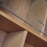 60's glass wall shelf