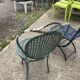 Wrought iron garden chair